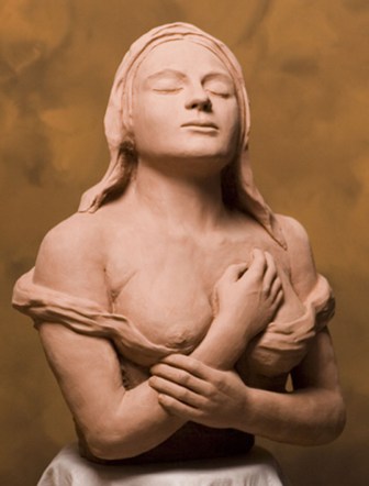 Terra cotta sculpture by Portland stone sculptor Jason Jones.